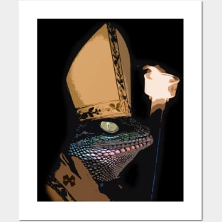 Lizard Pope Posters and Art